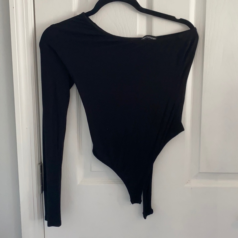 Black One Sleeve Bodysuit